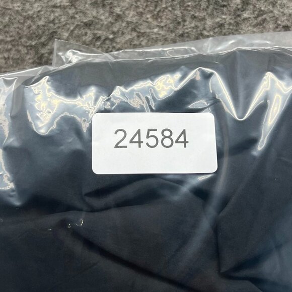 Adidas Sweatpants Women Small Black Wind Track Ankle Zip VTG Straight Trefoil - Picture 12 of 12